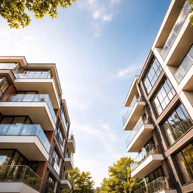 Residential and commercial buildings